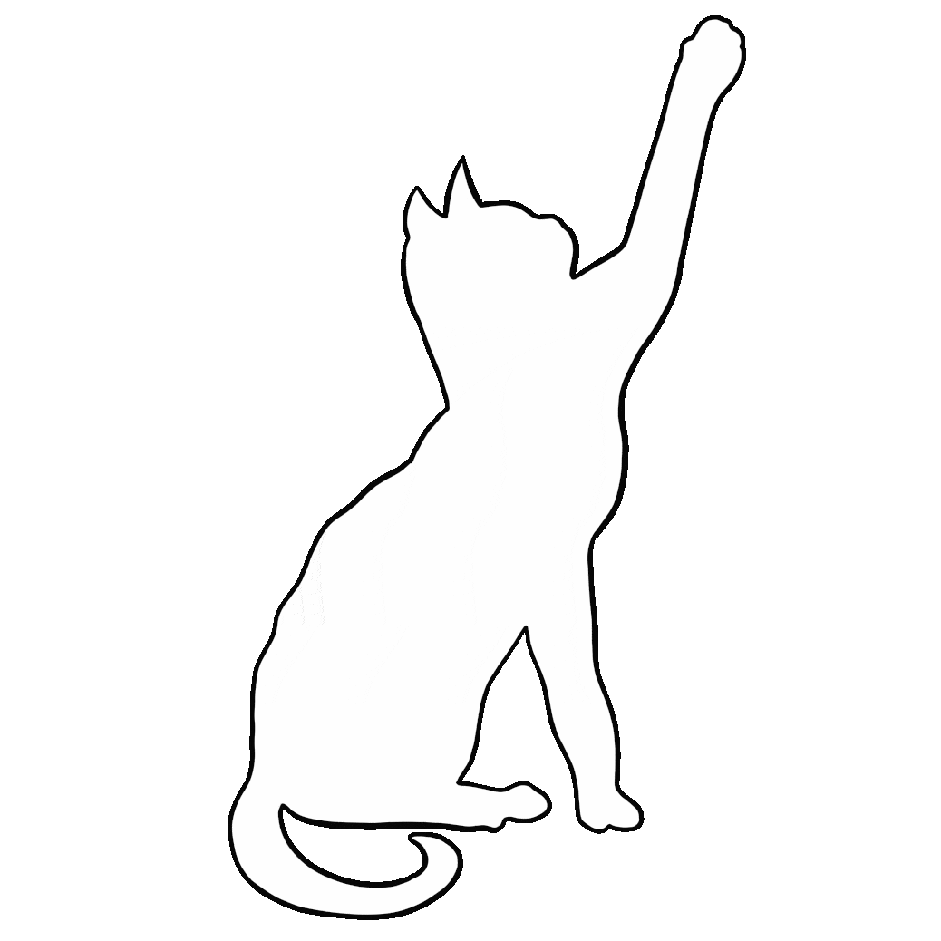 Gif de chat qui fait coucou